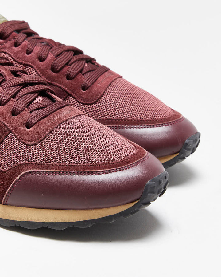 Valentino Garavani Rockrunner Suede Leather Mesh Trainers - UK9