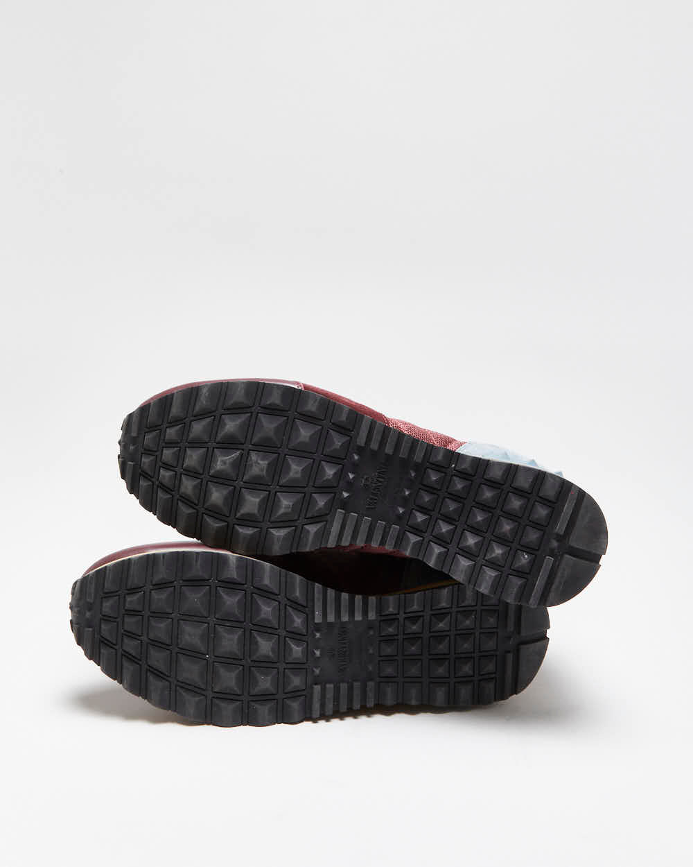 Valentino Garavani Rockrunner Suede Leather Mesh Trainers - UK9