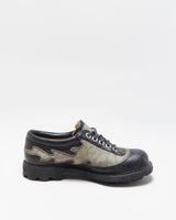 Vintage 1990s John Fluevog Angel Flame Seventh Heaven Sole Leather Derby Shoes - UK9