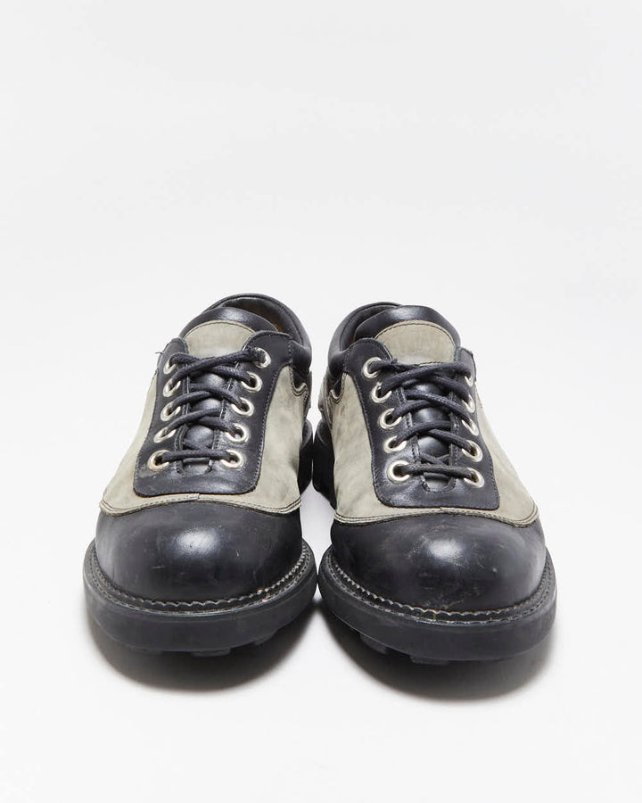 Vintage 1990s John Fluevog Angel Flame Seventh Heaven Sole Leather Derby Shoes - UK9