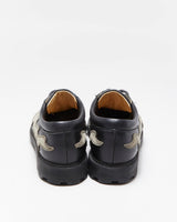 Vintage 1990s John Fluevog Angel Flame Seventh Heaven Sole Leather Derby Shoes - UK9