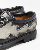 Vintage 1990s John Fluevog Angel Flame Seventh Heaven Sole Leather Derby Shoes - UK9