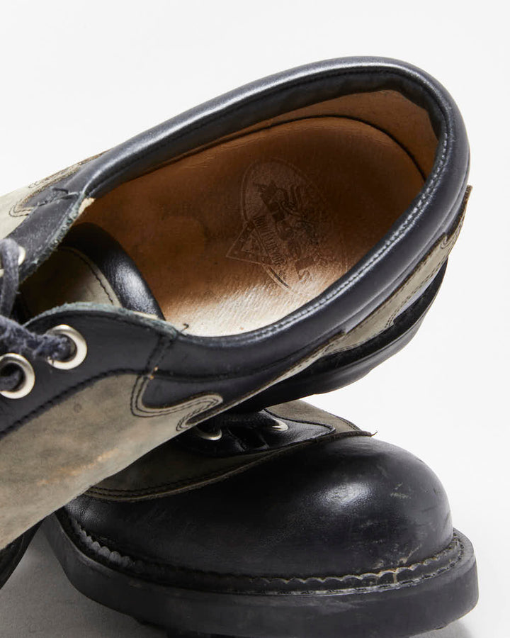 Vintage 1990s John Fluevog Angel Flame Seventh Heaven Sole Leather Derby Shoes - UK9