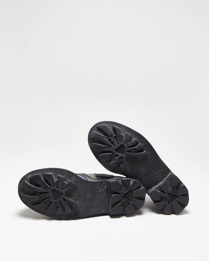 Vintage 1990s John Fluevog Angel Flame Seventh Heaven Sole Leather Derby Shoes - UK9