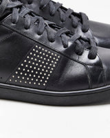 Saint Laurent Leather Studded High Top Trainers - UK9
