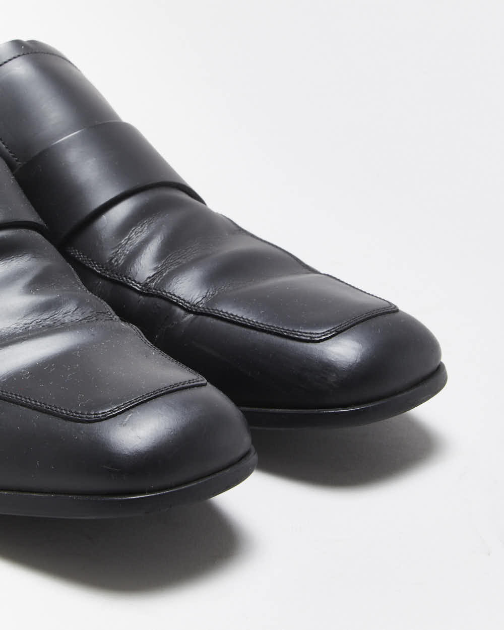 Vintage Y2K 00s Gucci Tom Ford Matte Leather Penny Loafers - UK9.5