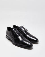 Versace Collection Patent Leather Wing Tip Oxford Brogues - UK8