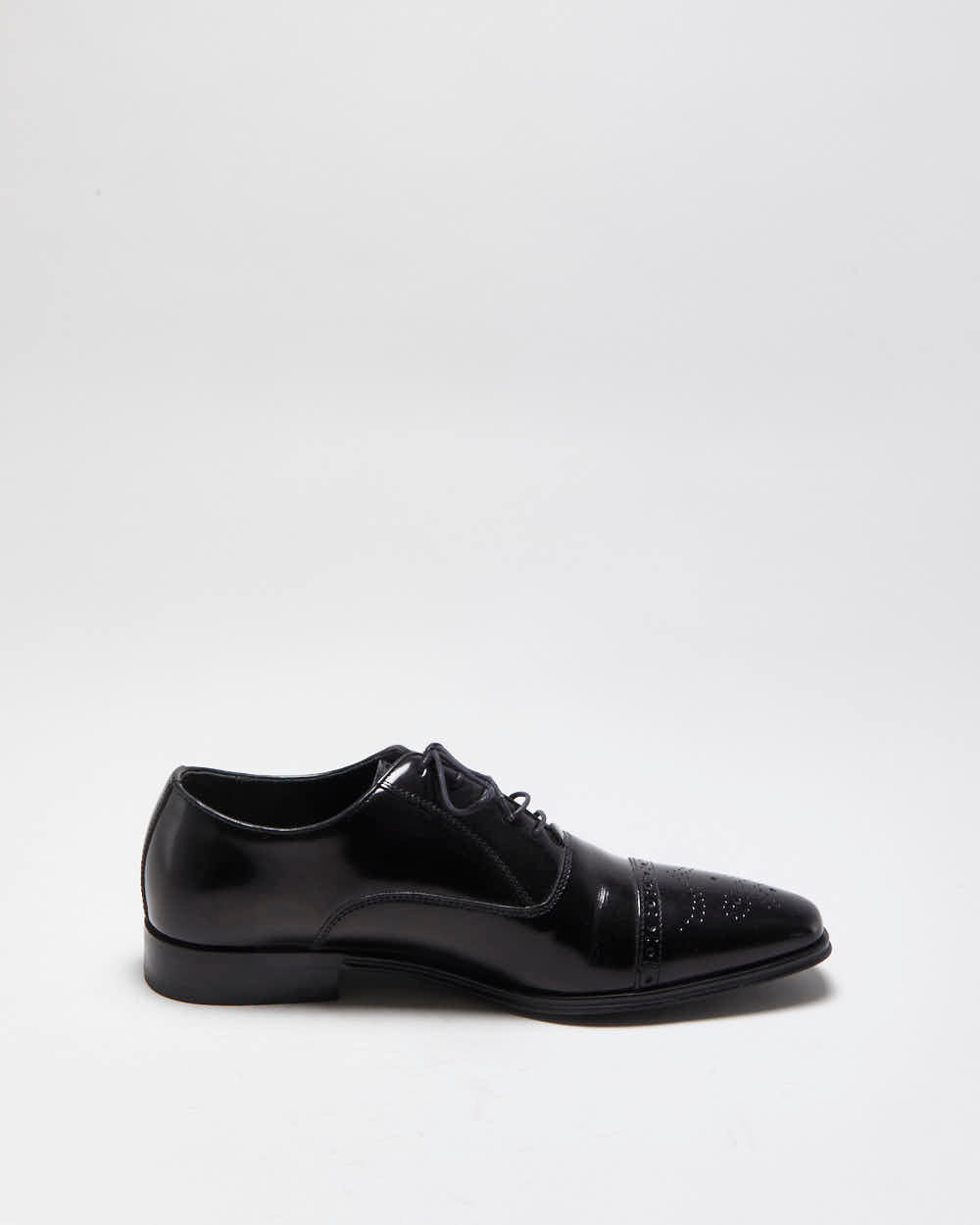 Versace Collection Patent Leather Wing Tip Oxford Brogues - UK8