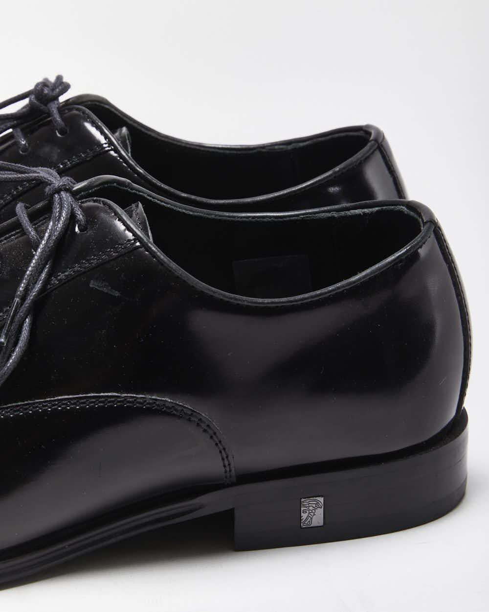 Versace Collection Patent Leather Wing Tip Oxford Brogues - UK8