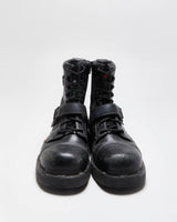 Vintage Harley Davidson Thinsulate SA Leather Steel Toe Cap Biker Boots - UK 8.5