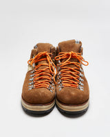Visvim Serra Vibram Rugged Tan Bovine Suede Hiking Boots - UK 8