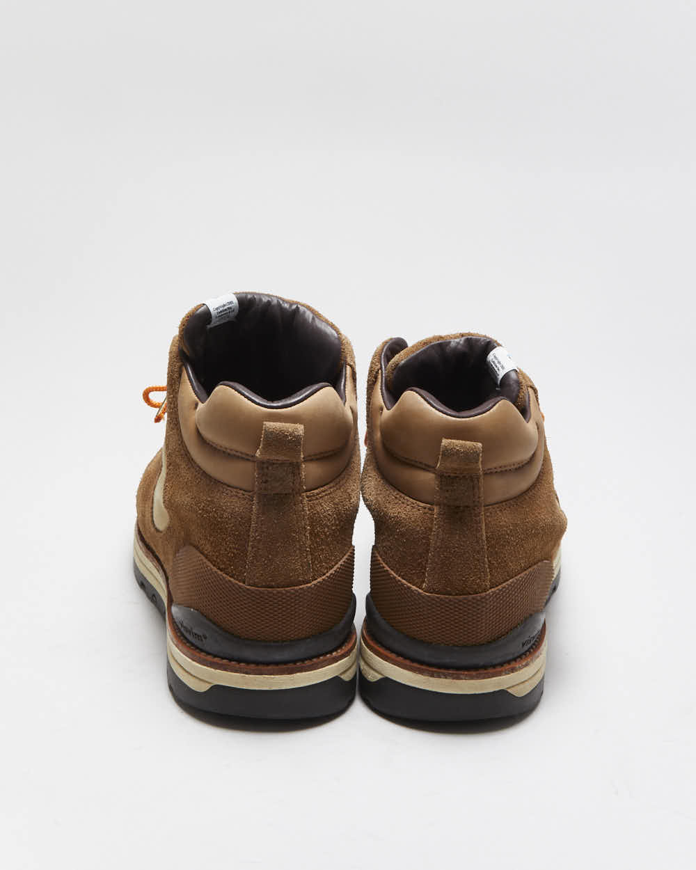 Visvim Serra Vibram Rugged Tan Bovine Suede Hiking Boots - UK 8