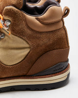 Visvim Serra Vibram Rugged Tan Bovine Suede Hiking Boots - UK 8