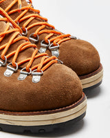 Visvim Serra Vibram Rugged Tan Bovine Suede Hiking Boots - UK 8