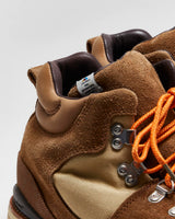 Visvim Serra Vibram Rugged Tan Bovine Suede Hiking Boots - UK 8
