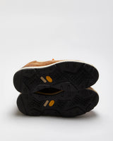 Visvim Serra Vibram Rugged Tan Bovine Suede Hiking Boots - UK 8