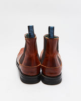 Vintage 1990s John Fluevog F Shoe Leather Square-Toe Ankle Boots - UK 10