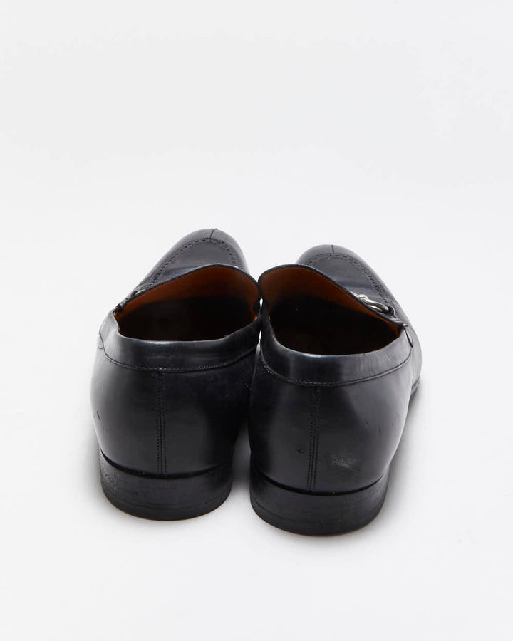 Vintage Y2K 00s Gucci Tom Ford Leather Horsebit Pointed Toe Loafers - UK 8.5