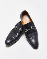 Vintage Y2K 00s Gucci Tom Ford Leather Horsebit Pointed Toe Loafers - UK 8.5