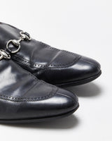 Vintage Y2K 00s Gucci Tom Ford Leather Horsebit Pointed Toe Loafers - UK 8.5