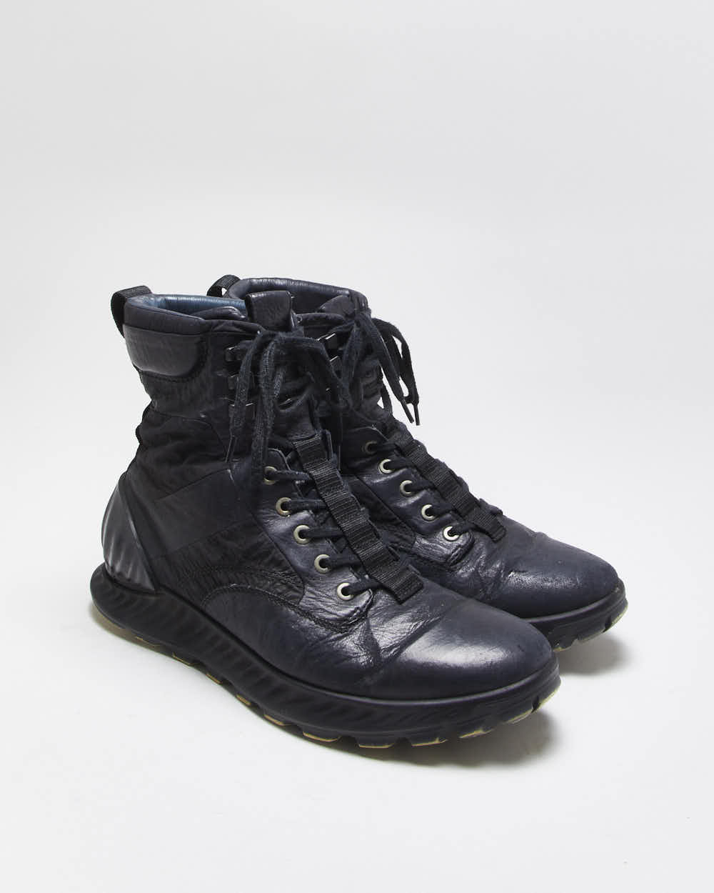 Vintage Ecco x Stone Island S0404 Dyed Exostrike Dyneema Leather Ankle Boots - UK 8