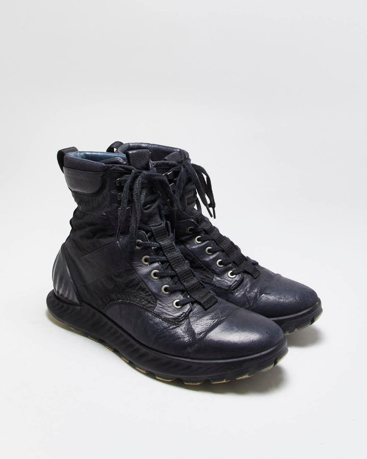 Vintage Ecco x Stone Island S0404 Dyed Exostrike Dyneema Leather Ankle Boots - UK 8