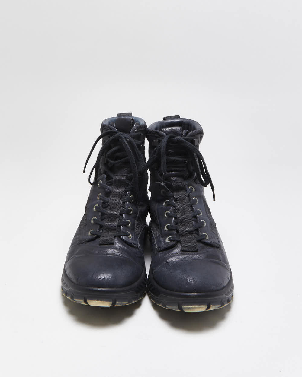 Vintage Ecco x Stone Island S0404 Dyed Exostrike Dyneema Leather Ankle Boots - UK 8