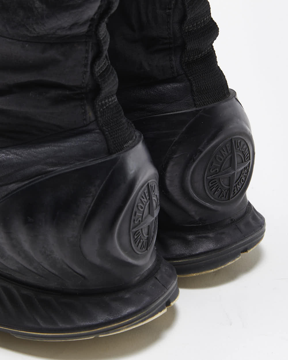 Vintage Ecco x Stone Island S0404 Dyed Exostrike Dyneema Leather Ankle Boots - UK 8