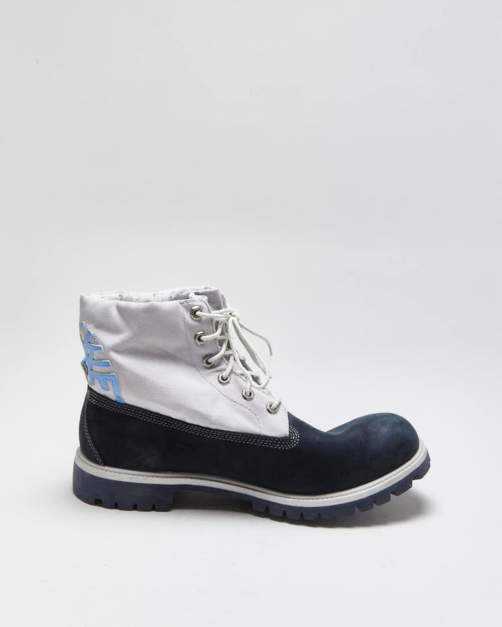 Vintage Y2K 00s Timberland Nubuck Roll Down Ankle Boots - UK12