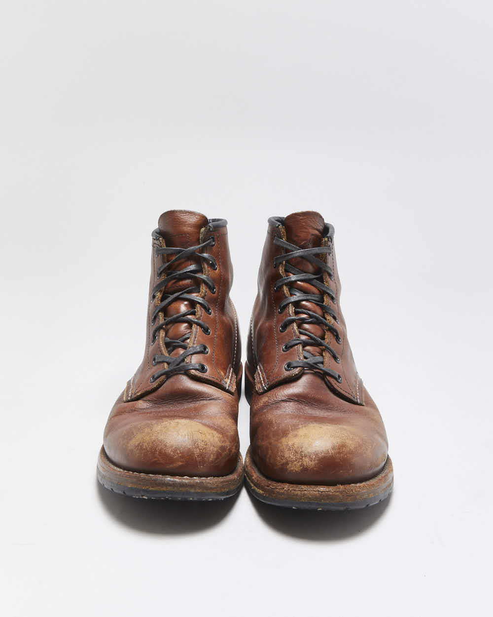 Vintage Red Wing 9016 Beckman Chestnut Featherstone Made In USA Round Toe Ankle Boots - UK8.5