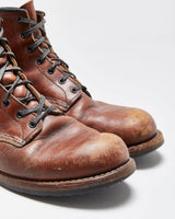 Vintage Red Wing 9016 Beckman Chestnut Featherstone Made In USA Round Toe Ankle Boots - UK8.5