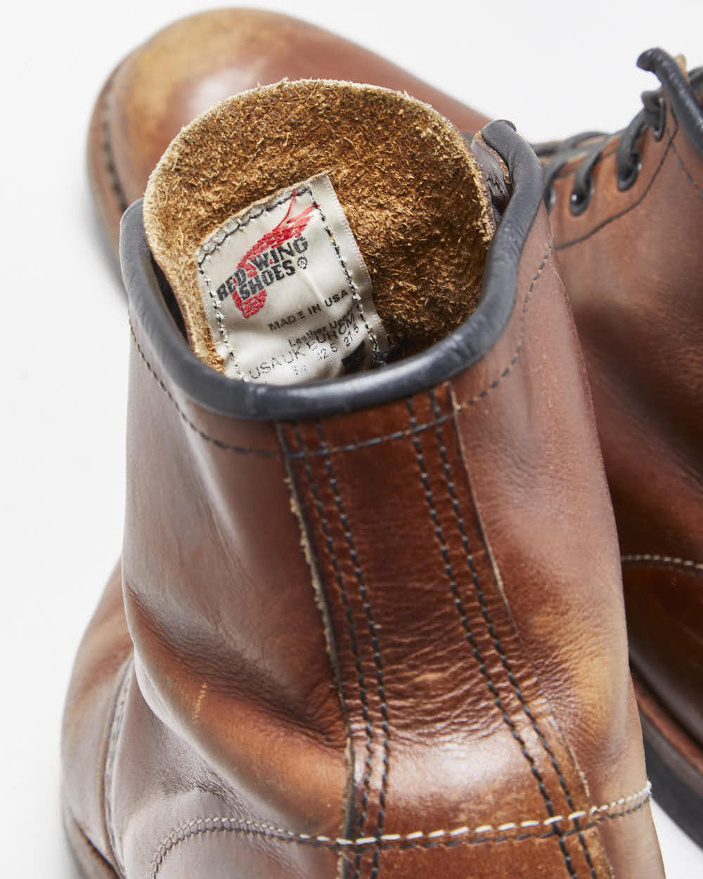 Vintage Red Wing 9016 Beckman Chestnut Featherstone Made In USA Round Toe Ankle Boots - UK8.5