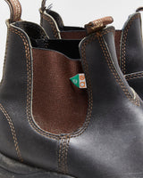 Vintage Blundstone 162 Stout Brown Tasmanian Leather Steel Toe Chelsea Boots - UK9.5