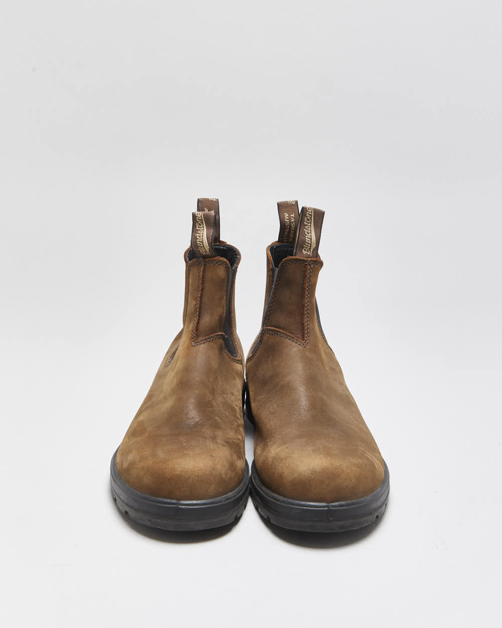 Vintage Blundstone 500 Classic Saddle Brown Tasmanian Nubuck Chelsea Boots - UK9