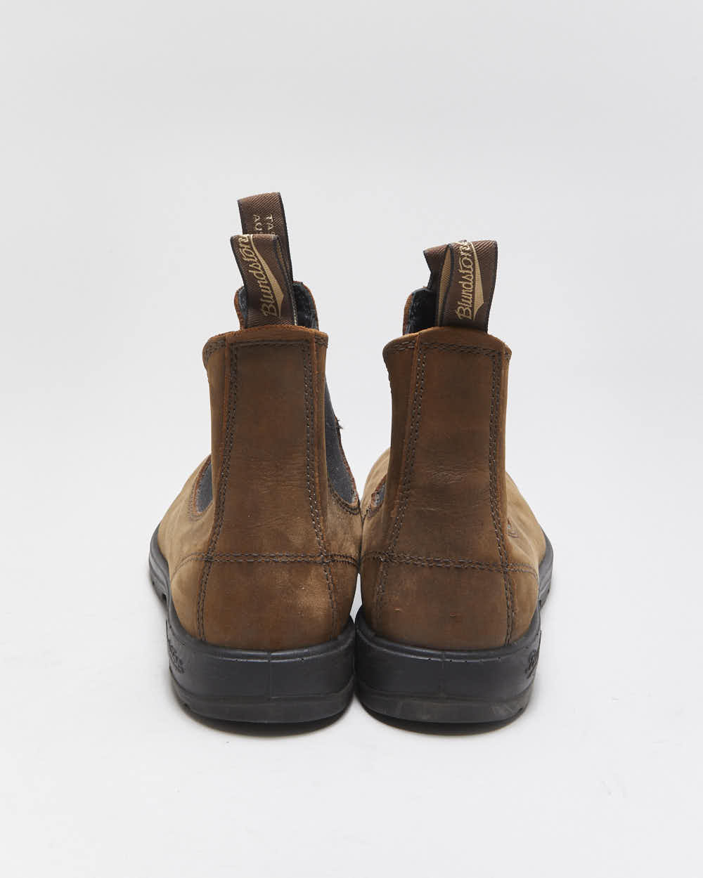 Vintage Blundstone 500 Classic Saddle Brown Tasmanian Nubuck Chelsea Boots - UK9