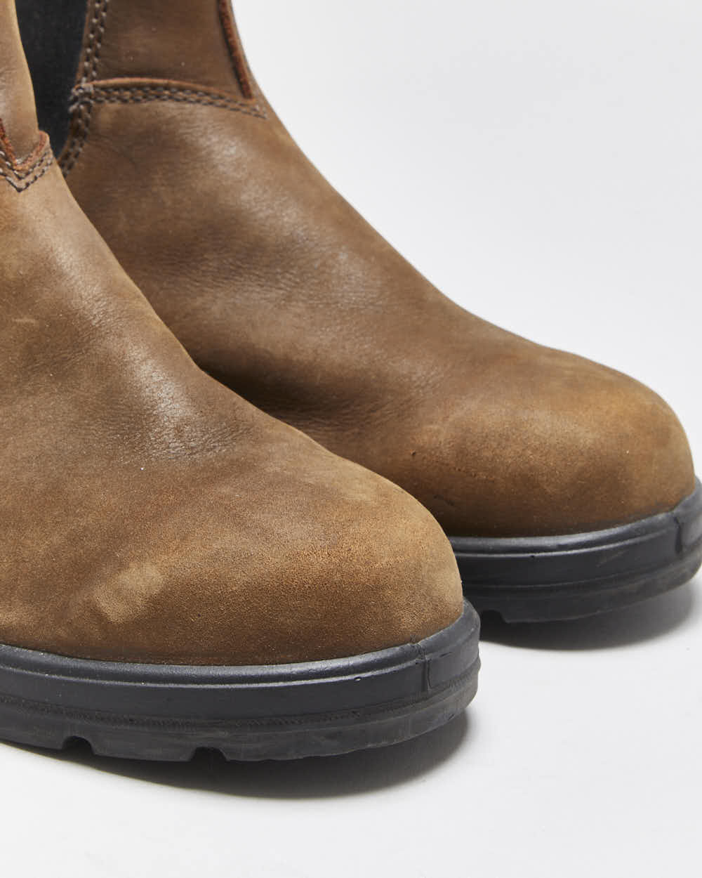 Vintage Blundstone 500 Classic Saddle Brown Tasmanian Nubuck Chelsea Boots - UK9