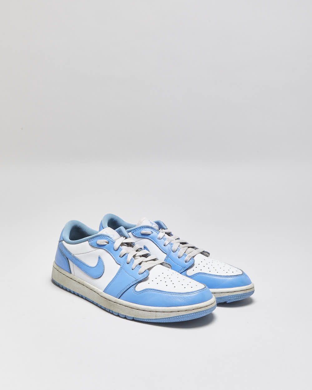 2021 Nike Air Jordan 1 Low Golf 'UNC' Leather Trainers - UK9.5