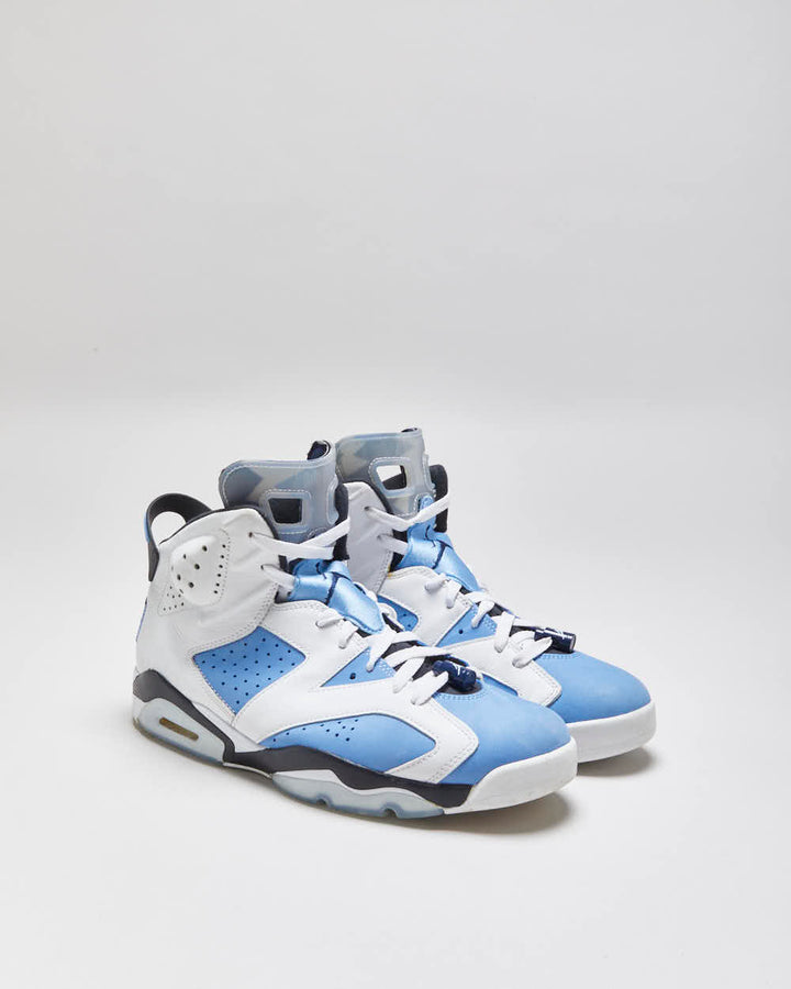 2021 Nike Air Jordan 6 Retro UNC University Blue High Top Trainers - UK10