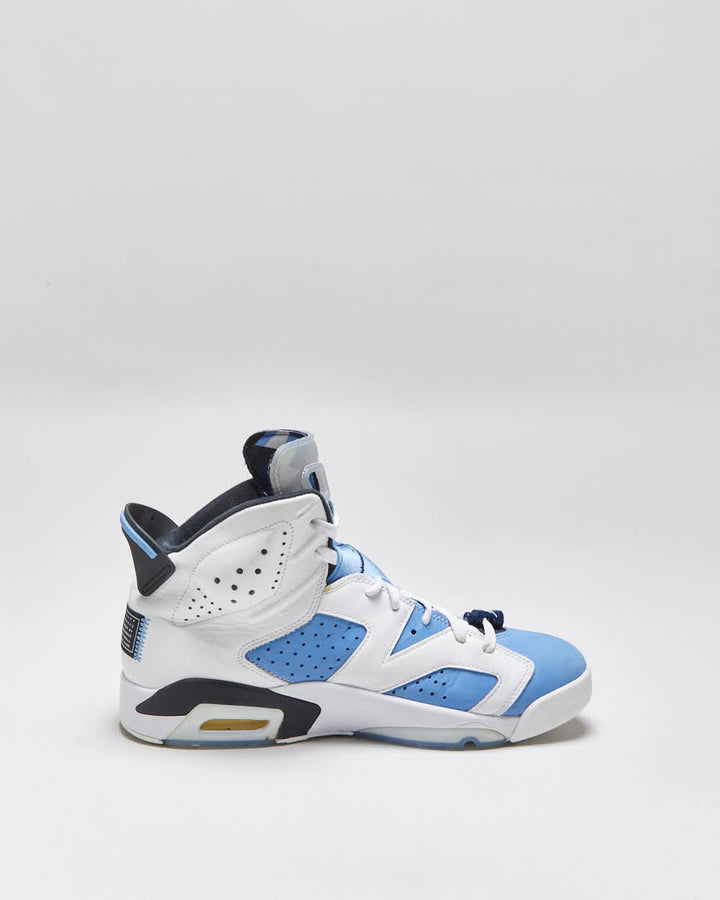 2021 Nike Air Jordan 6 Retro UNC University Blue High Top Trainers - UK10