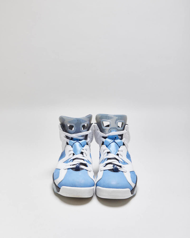 2021 Nike Air Jordan 6 Retro UNC University Blue High Top Trainers - UK10