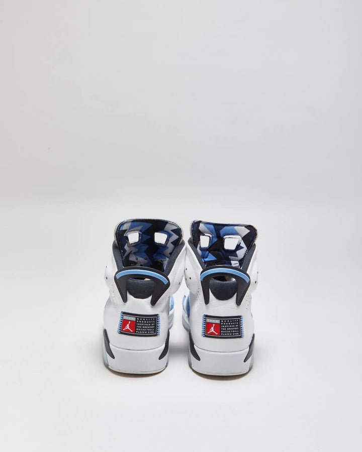 2021 Nike Air Jordan 6 Retro UNC University Blue High Top Trainers - UK10