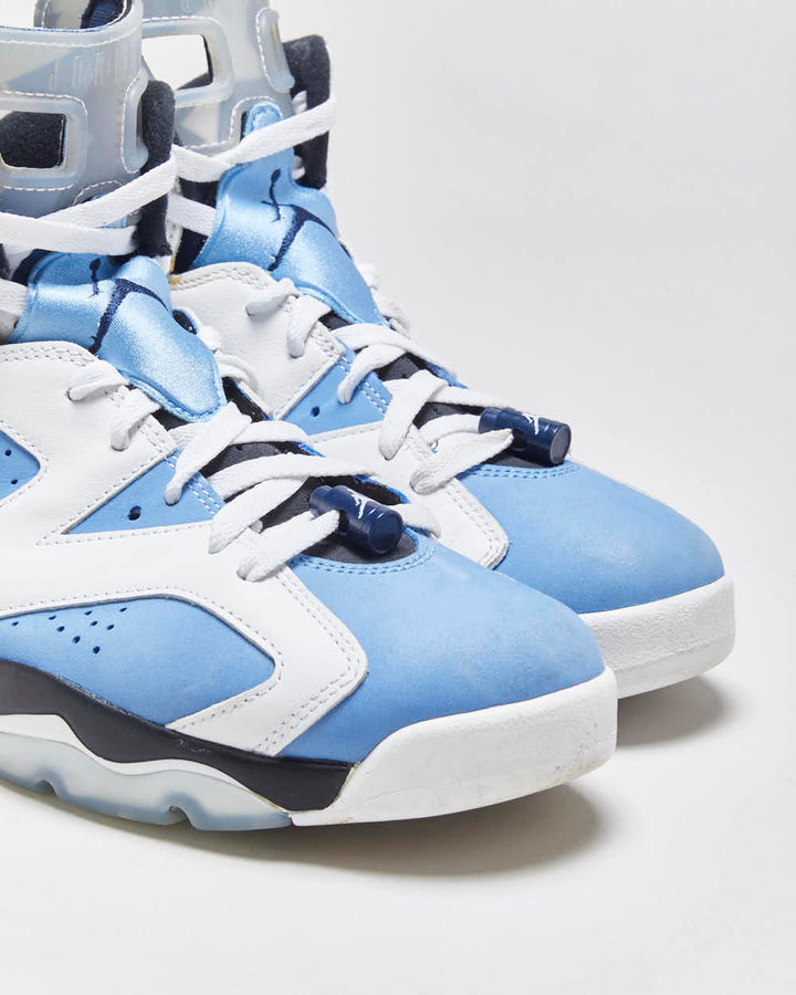 2021 Nike Air Jordan 6 Retro UNC University Blue High Top Trainers - UK10