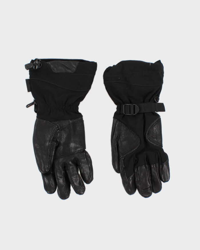 Men's Black Mountain Equipment Leather patch biker Gloves - M