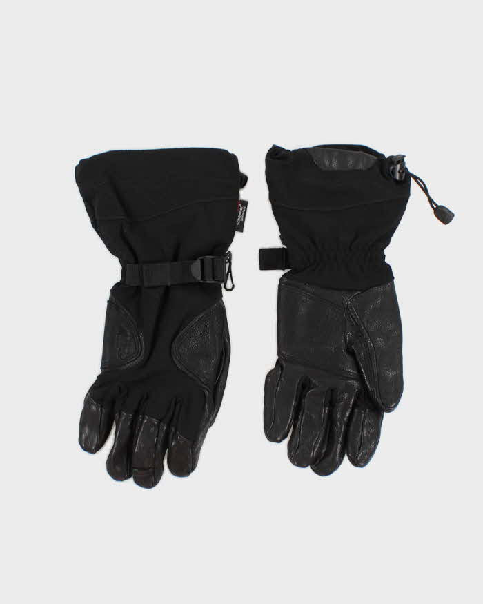 Men's Black Mountain Equipment Leather patch biker Gloves - M