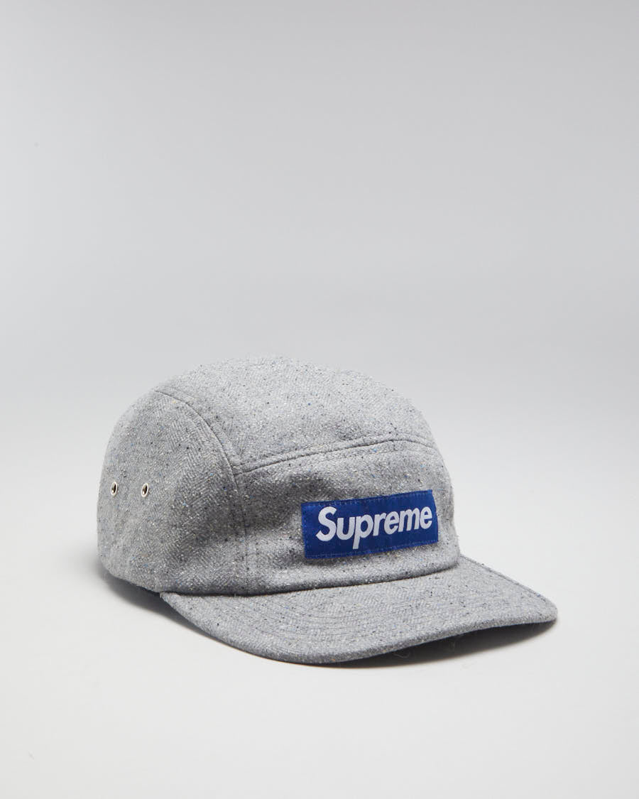 Supreme Grey Wool Camp Cap - Adjustable