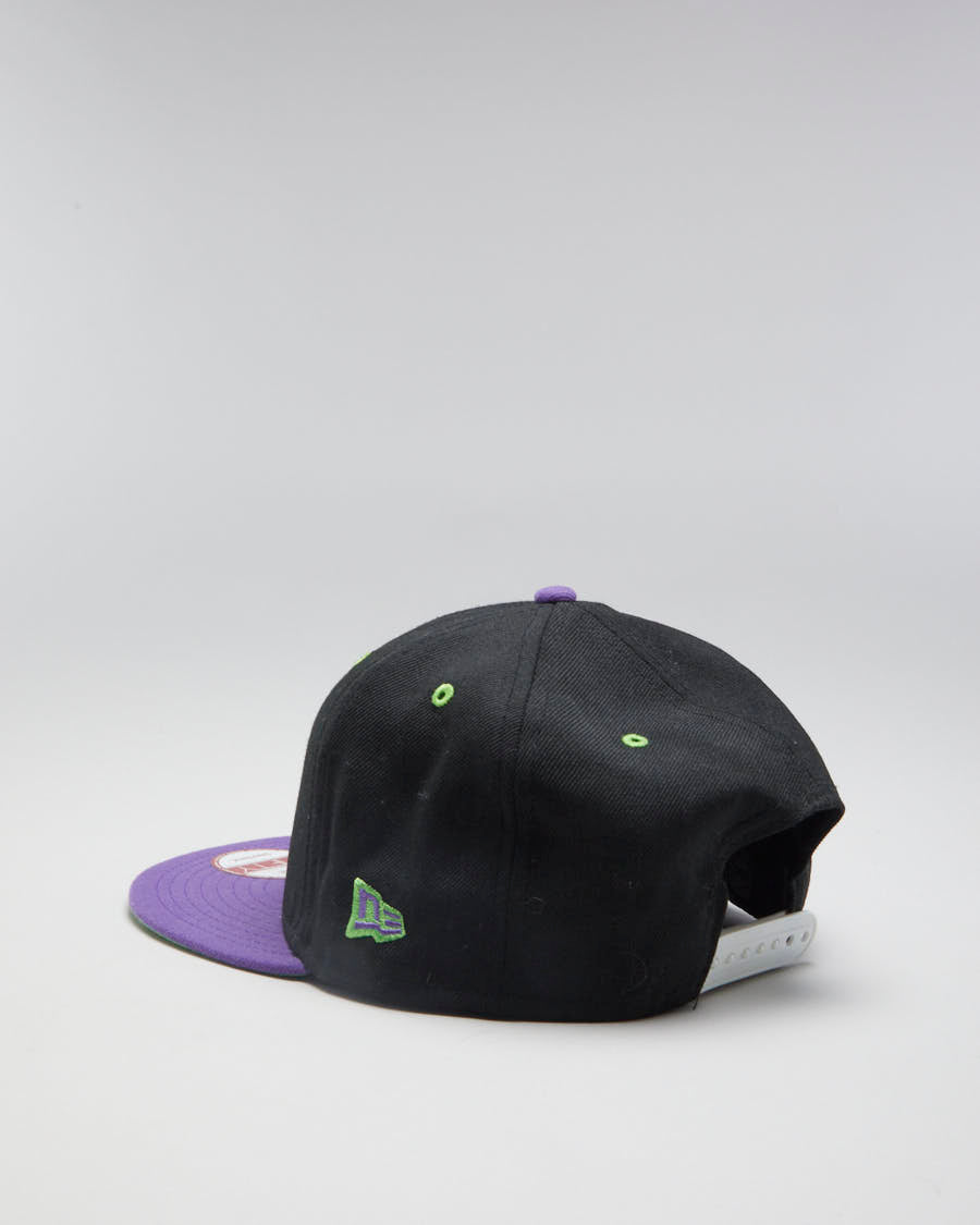 00s New Era The Joker Purple / Black Snapback Hat - Adjustable