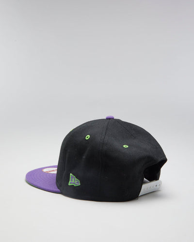 00s New Era The Joker Purple / Black Snapback Hat - Adjustable