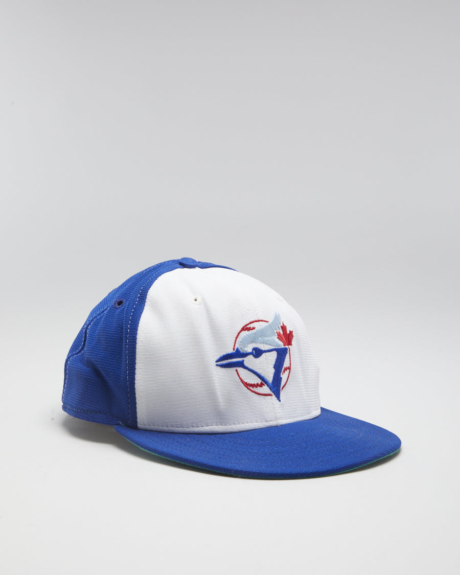 Vintage 90s New Era MLB Toronto Blue Jays White Snapback Cap - Adjustable