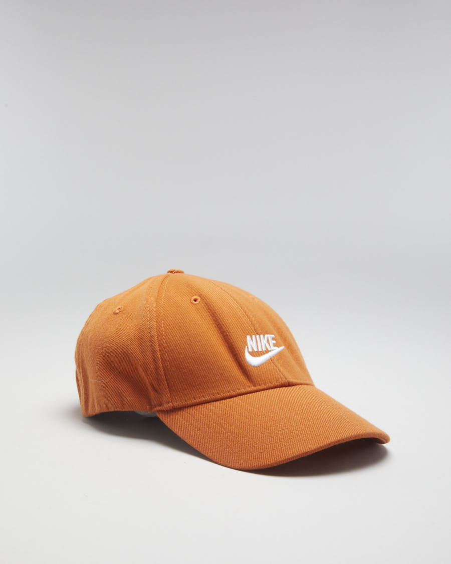 00s Nike Embroidered Orange Cap - Adjustable