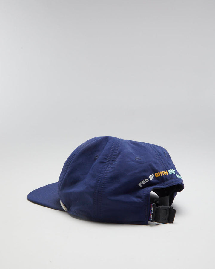 Patagonia Blue Embroidered 5 Panel Cap - Adjustable